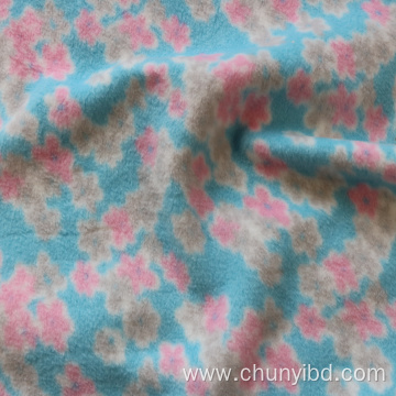 Latest Design High Quality Poly100 Spring Flowers Pattern Printed Polar Fleece For Sofa Cover Garments Customized Color